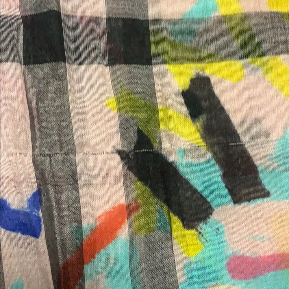 Burberry Pink Graffiti Scarf - pre owned - Picture 5 of 10